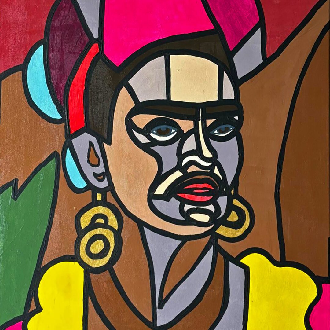 Frida Kahlo en Cubisme par Thomas Lyra, artiste du Sud de la France