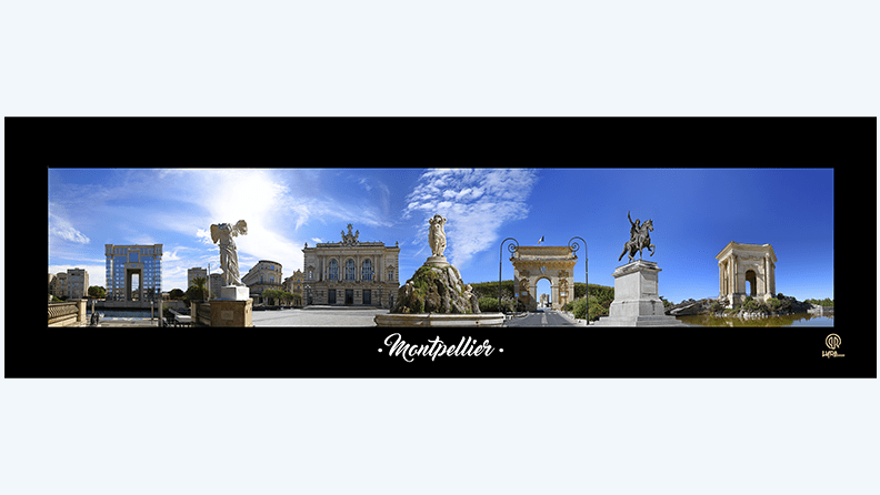 Les 4 Lieux De Montpellier : Hôtel De Région Occitanie / Antigone • L'Opéra Comédie • L'Arc De Triomphe • Château D’eau Du Peyrou